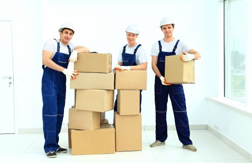 Household belongings prepared for removals and storage in Ealing