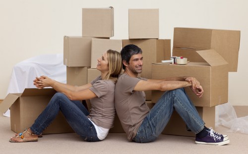People using Ealing storage for boxes and household items