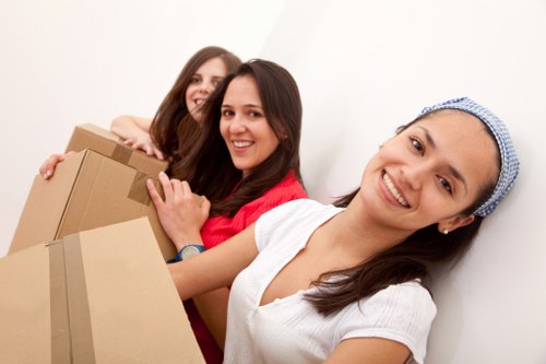 Packed boxes and furniture for small removals in Ealing