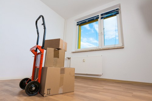 Commercial furniture stored safely during office changes in Ealing