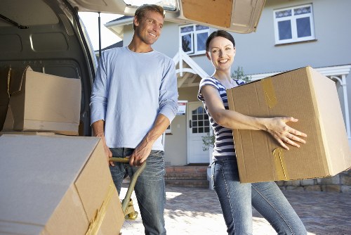 Professional man and van transport for business moves in Ealing