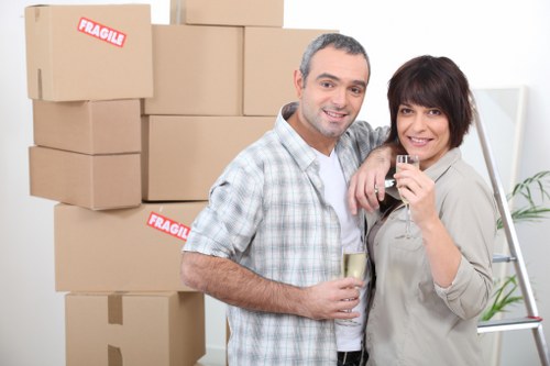 Moving day preparations for a residential relocation in Ealing