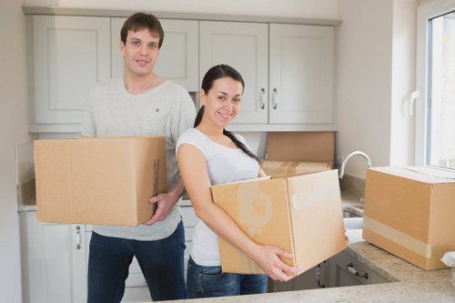 Careful collection and wrapping of furniture for storage